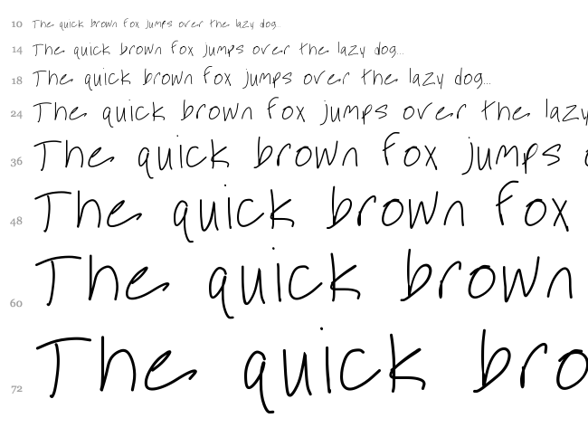 Desperate For You font waterfall